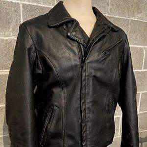 Vintage Leather Biker Jacket